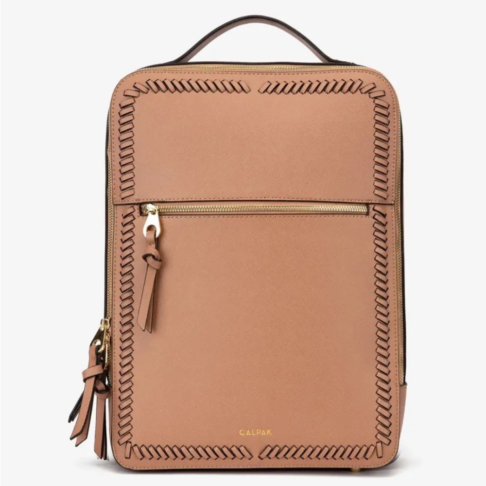 Calpak Kaya 15 inch Laptop Backpack in Caramel